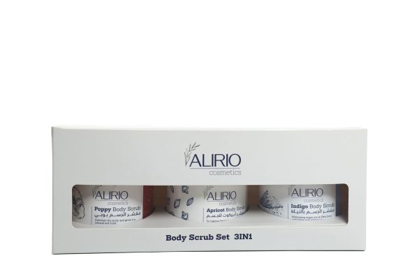 ⁦Body Set Scrub 3*1  (Indigo/ Apricot/ Poppy)⁩ - الصورة ⁦2⁩
